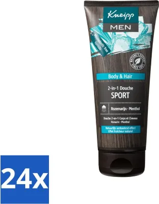 Produktbild von Kneipp - Sportdusche 2-in-1 - Herren - 200 ml - Vorteilspack - 24 Stücke