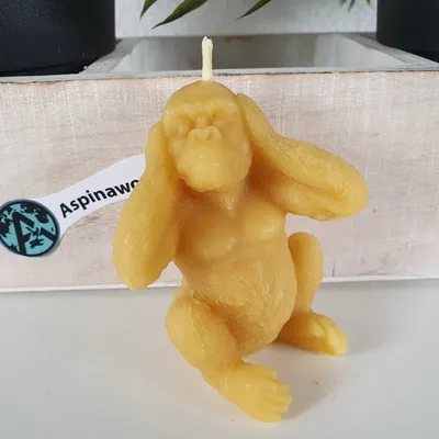 Produktbild von Bienenwachskerze Gorilla Kerze 8 cm