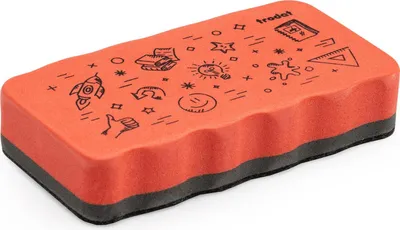 Image de trodat Whiteboard Schwamm magnetisch rot
