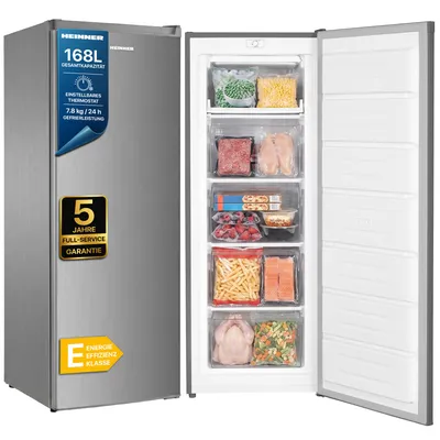 Productafbeelding van Heinner HFF-HM168SE++, 168 liter, 7,8 kg/24 uur, SN-ST, 40 dB, , Zilverkleurig