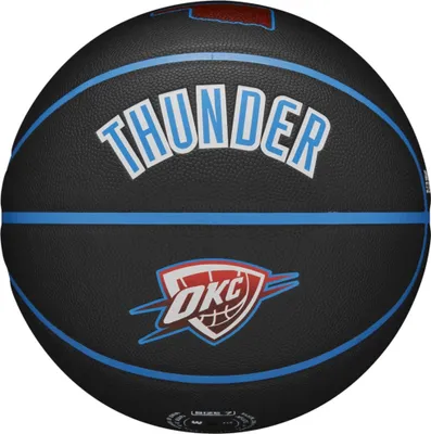 Produktbild von Wilson NBA Team City Collector Oklahoma City Thunder Ball WZ4016421ID, Basketballbälle, Unisex, Schwarz, Größe: 7