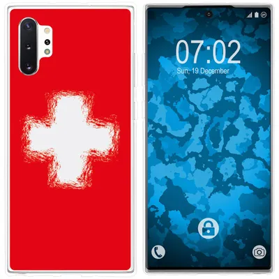 Produktbild von PhoneNatic Case kompatibel mit Samsung Galaxy Note 10+ Silikon-Hülle WM Schweiz M10