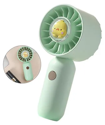Produktbild von Mini Handventilator USB wiederaufladbar 3 Stufen 500mAh leise tragbar 5,8×4,2×12,5 cm Büro Reisen Outdoor