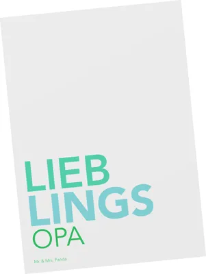 Produktbild von Mr. & Mrs. Panda Ansichtskarte Opa - Weiß - Geschenk, Spruch, Postkarte, Geburtstag, Geschenkidee, Bester, Ansichtskarten, Großvater, Kunstkarten, Postkarten, Fotokarte