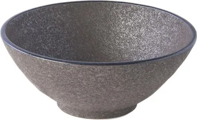 Produktbild von Japan Erde Schwarz Große Udon-Schüssel 950 ml MIJ 20 cm