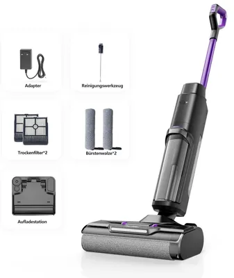 Produktbild von 3-in-1 Staubsauger für trockene und nasse Böden – Akku-Staubsauger – Saugwischer – Nasssauger – Handstaubsauger