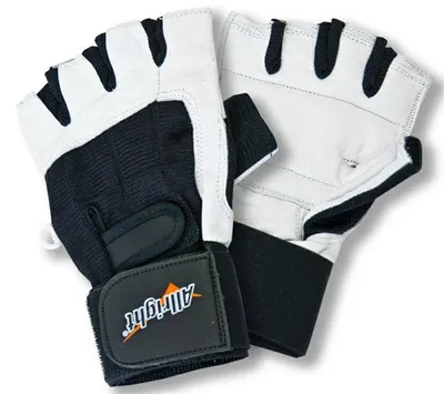 Image de Gants de bodybuilding en cuir Allright Taille : S