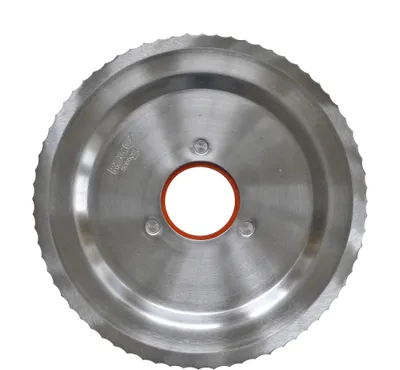 Produktbild von Ritter Standard Schinken-/Aufschnittmesser mit orangenem Zahnrad, Hobelmesser, Orange, Edelstahl, Edelstahl