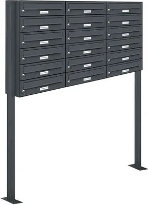 Produktbild von 18er Standbriefkasten Anlage Freistehend RAL 7016 - Anthrazit