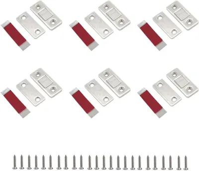 Produktbild von 6 Stš¹ck Magnete fš¹r Schranktš¹ren, 42mm Tš¹rmagnete, WJUAN Magnete Selbstklebend fš¹r Magnetschn?pper Tš¹rschlie?er Innentš¹r