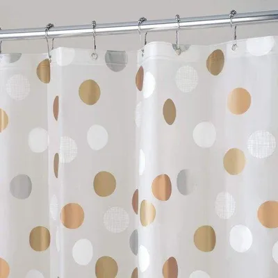 Immagine prodotto di Tenda da doccia  motivo a nido d'ape, facile da pulire e lavabile in lavatrice