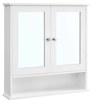 Produktbild von Wandspiegelschrank, weiß - Stauraum - platzsparend - 15 x 65 x 75 cm