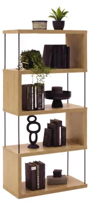Produktbild von Mömax Regal Pinnar Schwarz/Eiche Artisan
