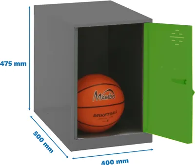 Obrázek produktu pro Skříňka Simonrack SIMONLOCKER DISM antracit, zelená 8425437117718, 1 skříňka 40,0 x 50,0 x 47,5 cm