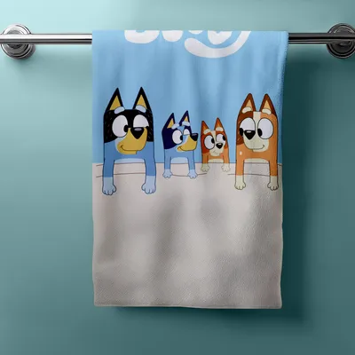 Produktbild von Bluey Duschtuch Strandtuch Badetuch 70 x 140 cm