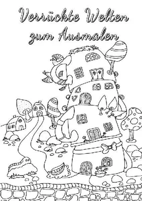 Produktbild von Verrückte Welten zum Ausmalen