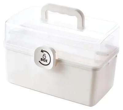 Image de Verk 27553 Organisateur pour médicaments 20 x 13 x 9,5 cm, blanc