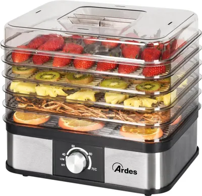 Zdjęcie produktu dla Ardes AR1K15, Czarny, Stal nierdzewna, Przezroczysty, Plastik, Stal nierdzewna, 305 x 235 mm, 70 °C, 245 W, 220 - 240 V