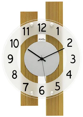 Productafbeelding van Wanduhr 28 x 41 x 5 cm, analoog met houten behuizing