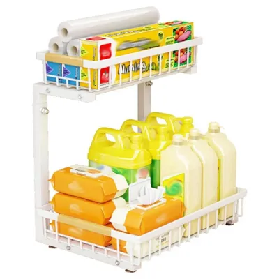 Produktbild von Küchenschrank Organizer, Küchenorganizer Metall, Küchen Etagenregal, Küchenregal