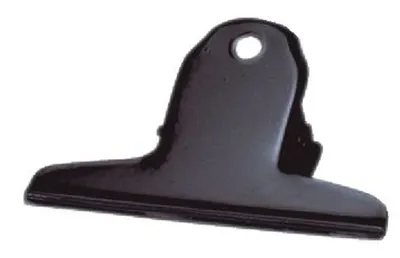 Produktbild von Briefklemmer Metall lackiert - 75 mm, Klemmvolumen 25 mm, schwarz,