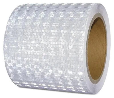 Productafbeelding van Reflecterend plakband 10 cm x 10 m - waterdicht, zelfklevend veiligheidsband voor voertuigen en outdoor
