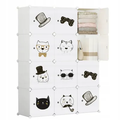 Image de Armoire Armoire modulable Grande bibliothèque pour enfants Coloré Xxl Conte de fées