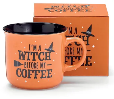 Produktbild von ";I'm a Witch Before My Coffee"; Halloween Tasse