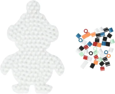 Produktbild von Hama Perlen Set Winter 450 bunte Midi Bügelperlen 5mm inkl. Stiftplatte &