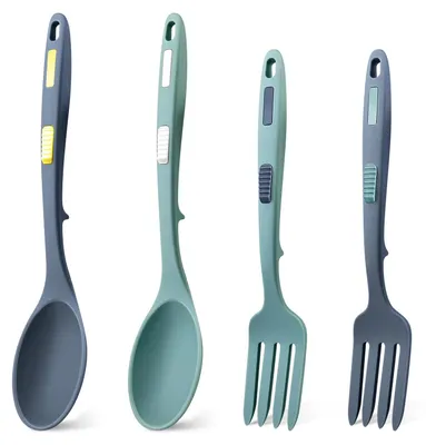 Image de Solidchoice - Ensemble d'ustensiles de cuisine en silicone, comprenant 4 pièces