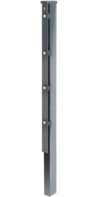Zdjęcie produktu dla Alberts 974695 Zaunpfosten mit Flacheisen, feuerverzinkt, anthrazit, Länge 2600 mm, 60 x 40 mm