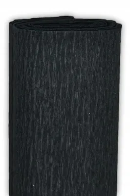 Image de Aliga Papier Crépon Noir 50 x 200 cm Artisanat