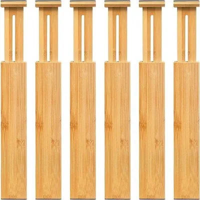 Produktbild von Famanu Ladeverderer verstellbar (35,5 bis 48,6 cm) - 6er Set für Küche, Schlafzimmer, Bad und Büro