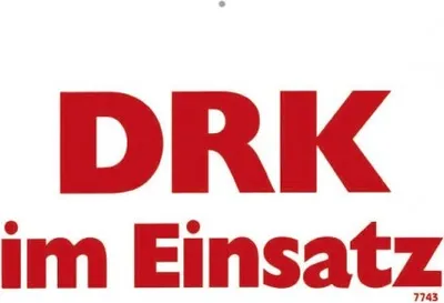 Produktbild von Hinweisschild - Warnschild - DRK im Einsatz - Gr. 19,5 x 15 cm - 307743