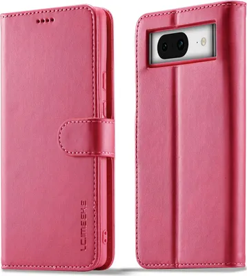 Produktbild von Hülle für Google Pixel 8, Klapphüllen Brieftasche Leder Magnetverschluss Ständer Schutzhülle Rosa