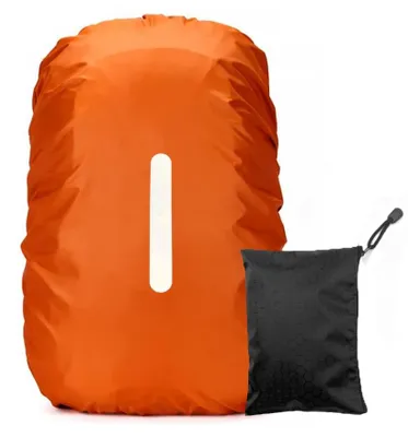 Produktbild von Rucksack-Regenschutz, Regenhülle für Rucksack, Größe S (30-40 Liter), Orange