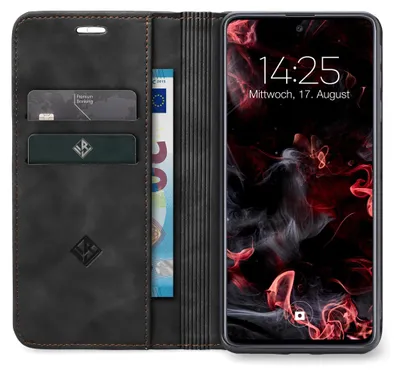 Produktbild von Handy Hülle für Samsung Galaxy A16 / A16 5G Klapphülle Bookcase Flip Cover Handy Tasche Etui Farbe: Schwarz