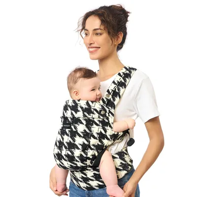 Produktbild von Momcozy Babytrage aus 100% Baumwolle – Baby Carrier für Kleinkind (3-24 Monate, 3,2-20 kg) · Ergonomische M-Position · X-Rücken · Taillengurt 64-127cm