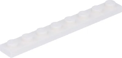 Immagine prodotto di Piastra Lego® 1x8 3460 - 50 pezzi bianco