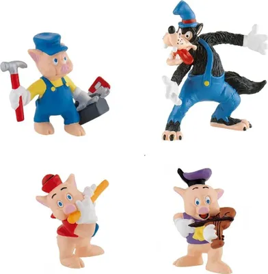 Produktbild von Disneys 3 kleine Schweinchen - 4-teiliges Spielset