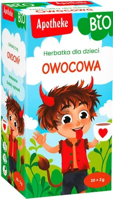 HERBATKA DLA DZIECI - OWOCOWA BIO (20 x 2 g) 40 g - APOTHEKE