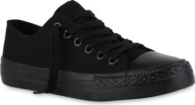Produktbild von VAN HILL Damen Sneaker Low Schnürer Bequeme Stoff Freizeit Schuhe 902295, Farbe: Schwarz, Größe: 44
