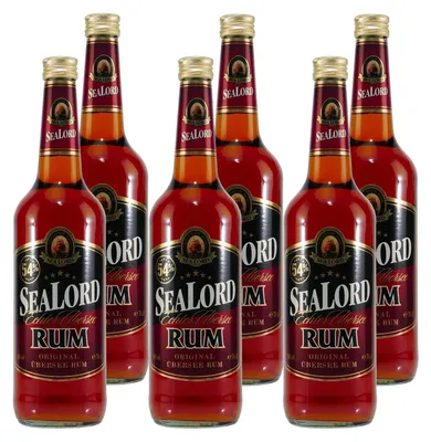 Produktbild von SEALORD Original Übersee Rum 54%vol. (6 x 0,7L)