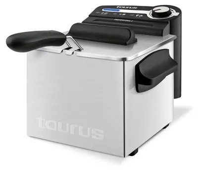 Produktbild von Taurus Professional 2 Plus, Fritteuse, 2 l, 0,6 kg, Einzelbild, Edelstahl, Drehregler
