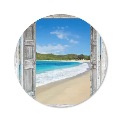 Produktbild von MuchoWow® Mauspad Mousepad Meer - Tropen - Blick - Strand 20x20 cm - Mousepads - Maus Mat - Pad - Mausunterlage - Schreibtischmatte