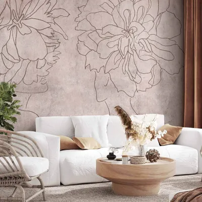 Produktbild von Vlies Fototapete - Floristic Fresco 100x70 cm Abstrakt h-A-0224-a-a