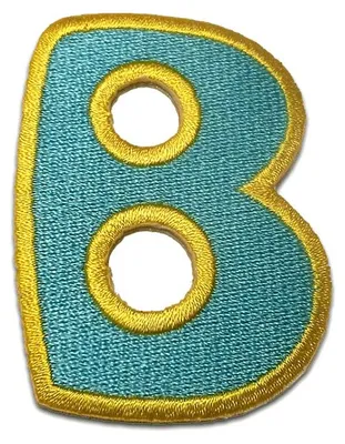 Produktbild von Buchstabe B - 6.3x4.6cm: Alphabet Buchstaben Einzeln Auswählbar - Aufnäher, Bügelbild, Aufbügler, Applikationen, Patches, Flicken, Zum Aufbügeln