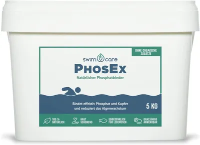 Produktbild von swimcare PhosEx 5kg Natürlicher Phosphatbinder gegen Algen für Schwimmteiche