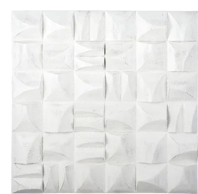 Produktbild von Casablanca by Gilde Wandrelief "Pure" weiß gewischt, mit Aufhängung, H.60 cm, 84133
