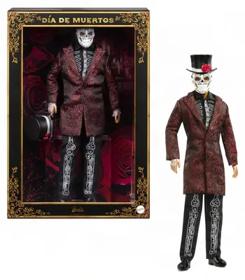 Image de Poupée Ken Signature de Mattel, collection "Jour des Morts", pour enfants de 6 ans et plus, emballage d'origine légèrement endommagé